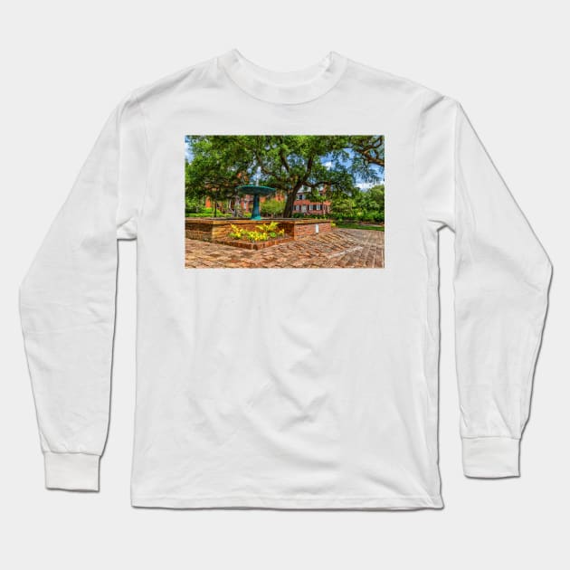 Columbia Square Savannah Georgia Long Sleeve T-Shirt by Gestalt Imagery